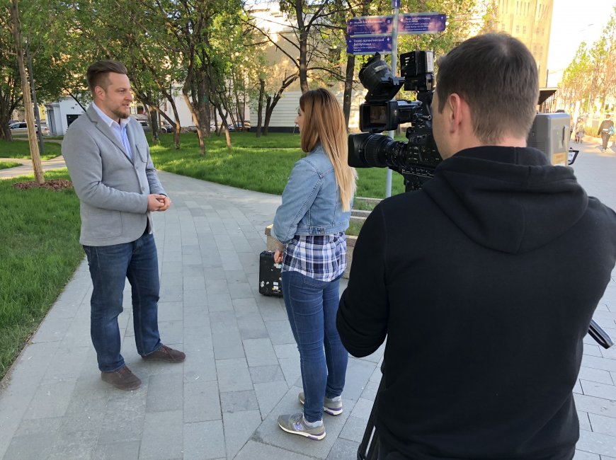 ТВЦ «Настроение» (на сьемках) 09.05.2018